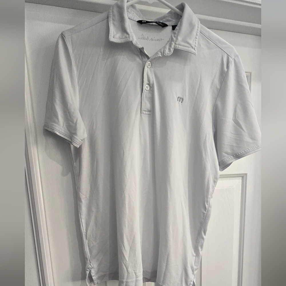 Travis Mathew Mens Small Golf Polo Small White